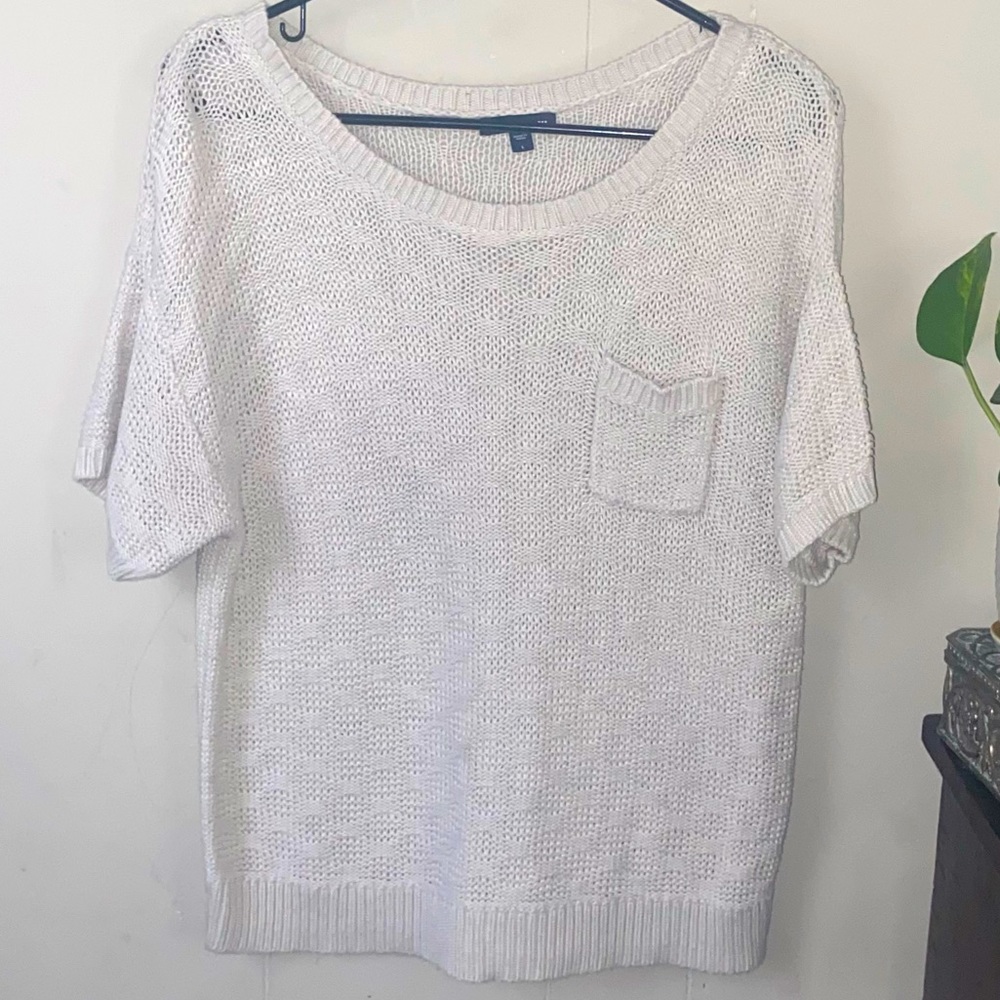 Beautiful IVORY GAP SS Wide neck soft knit top L 🌴☀️3/25.00 SALE